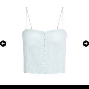 SKIMS White Button-Up Camisole